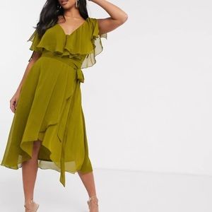 2/$70 🌺 ASOS Midi Cape Dress - Size 6US